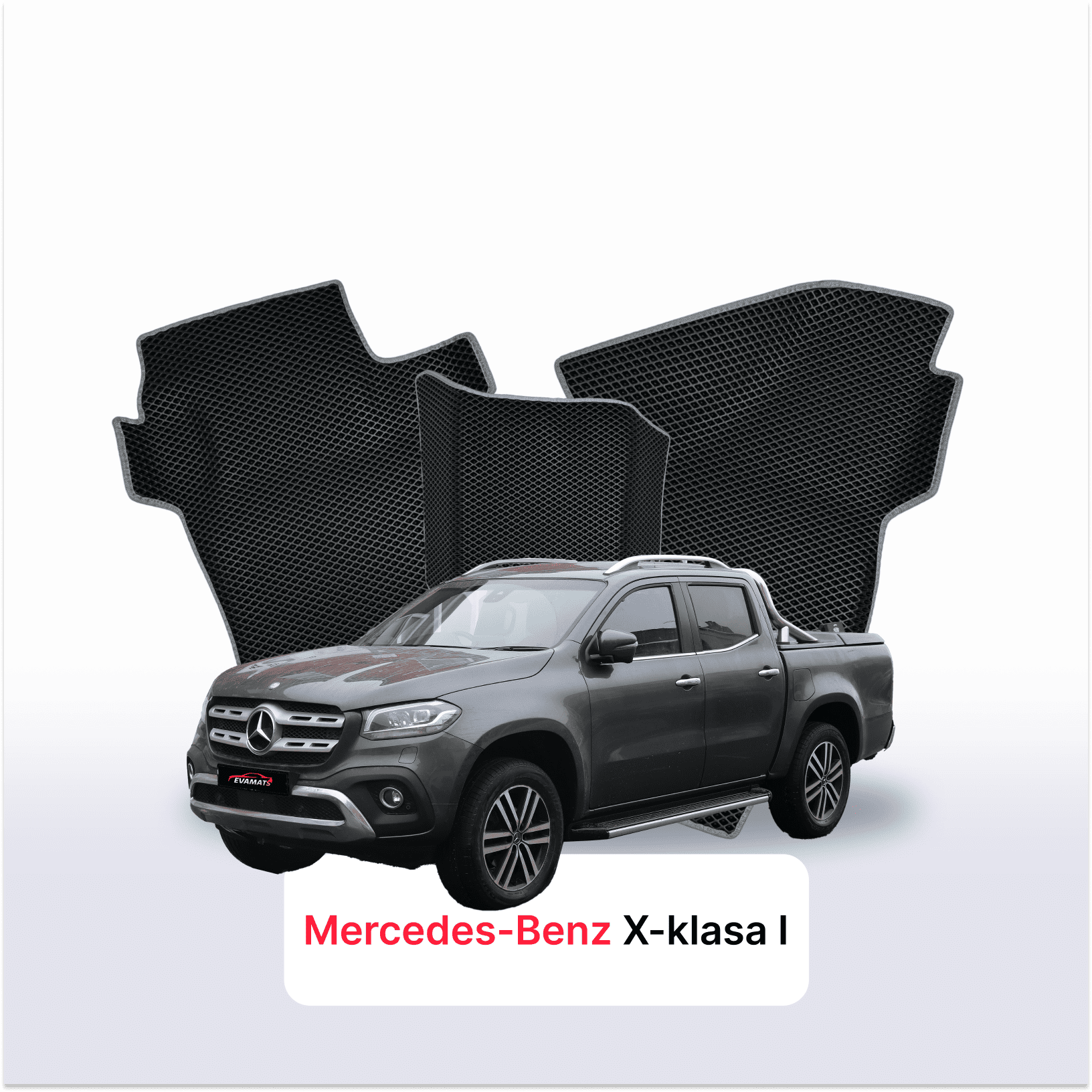 Autokoberce EVA pro Mercedes-Benz X-klasa 1 gen 2017-2020 r. PICK-UP