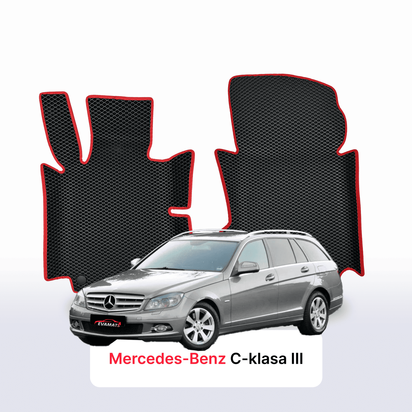 Autokoberce EVA pro Mercedes-Benz C-klasa 3 gen (S204) 2006-2015 r. KOMBI