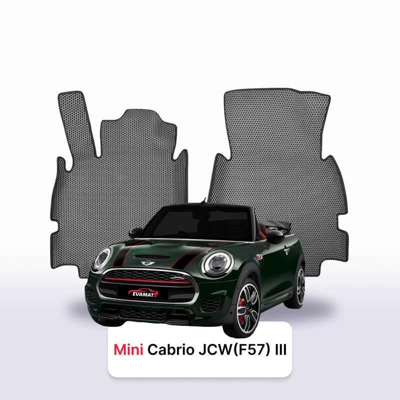 Autokoberce EVA pro Mini KABRIOLET(F57) JCW 3 gen 2015-2024 r. KABRIOLET