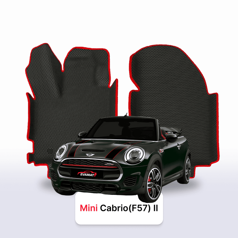 Autokoberce EVA pro Mini KABRIOLET(R57) 2 gen 2009-2015 r. JCW KABRIOLET