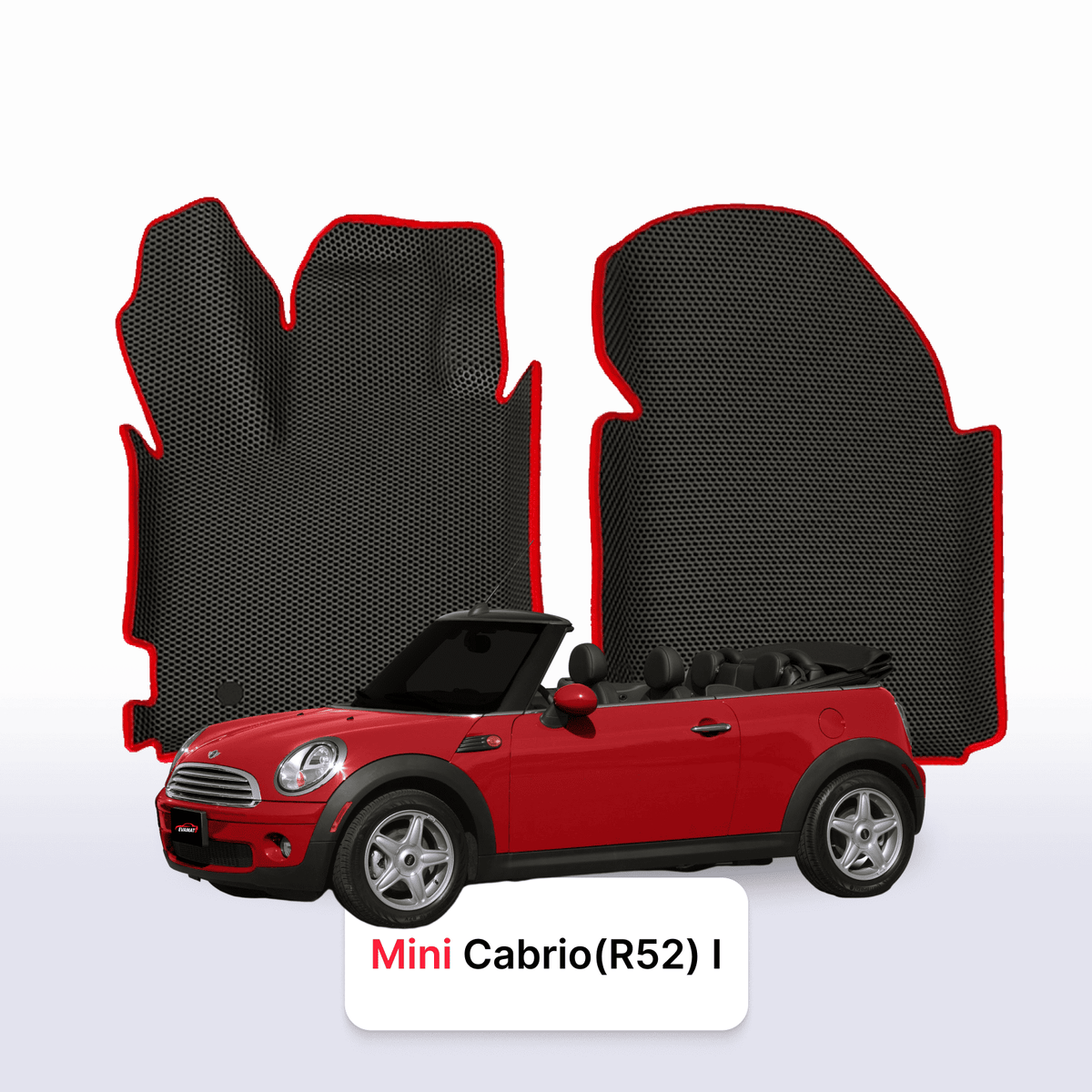 Autokoberce EVA pro Mini Cabrio(R52) 1 gen 2004-2008 r. COOPER S KABRIOLET