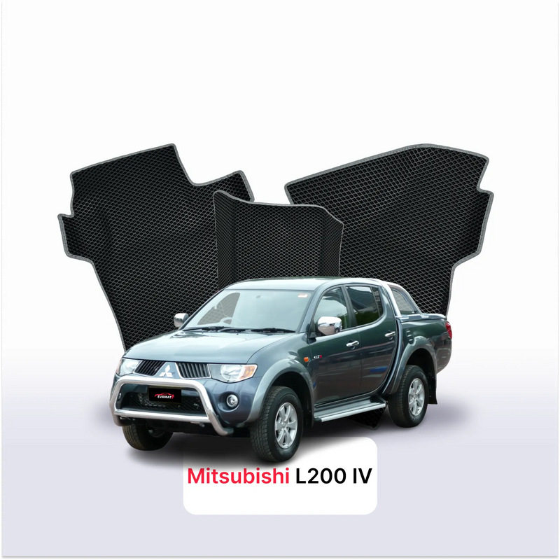 Autokoberce EVA pro Mitsubishi L200 pre-facelift 4 gen 2005-2011 r. Pick-Up  dvojkabina