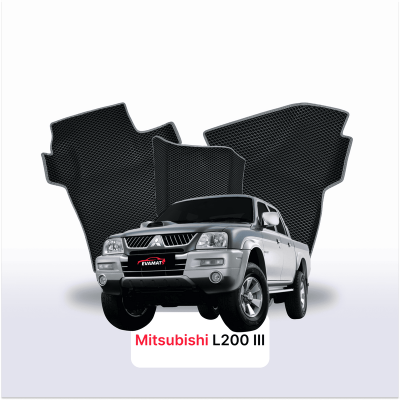 Autokoberce EVA pro Mitsubishi L200 3 gen 1996-2006 r. PICK-UP  dvojkabina