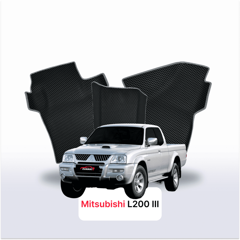 Autokoberce EVA pro Mitsubishi L200 3 gen 1996-2006 r. PICK-UP prodloužená kabina