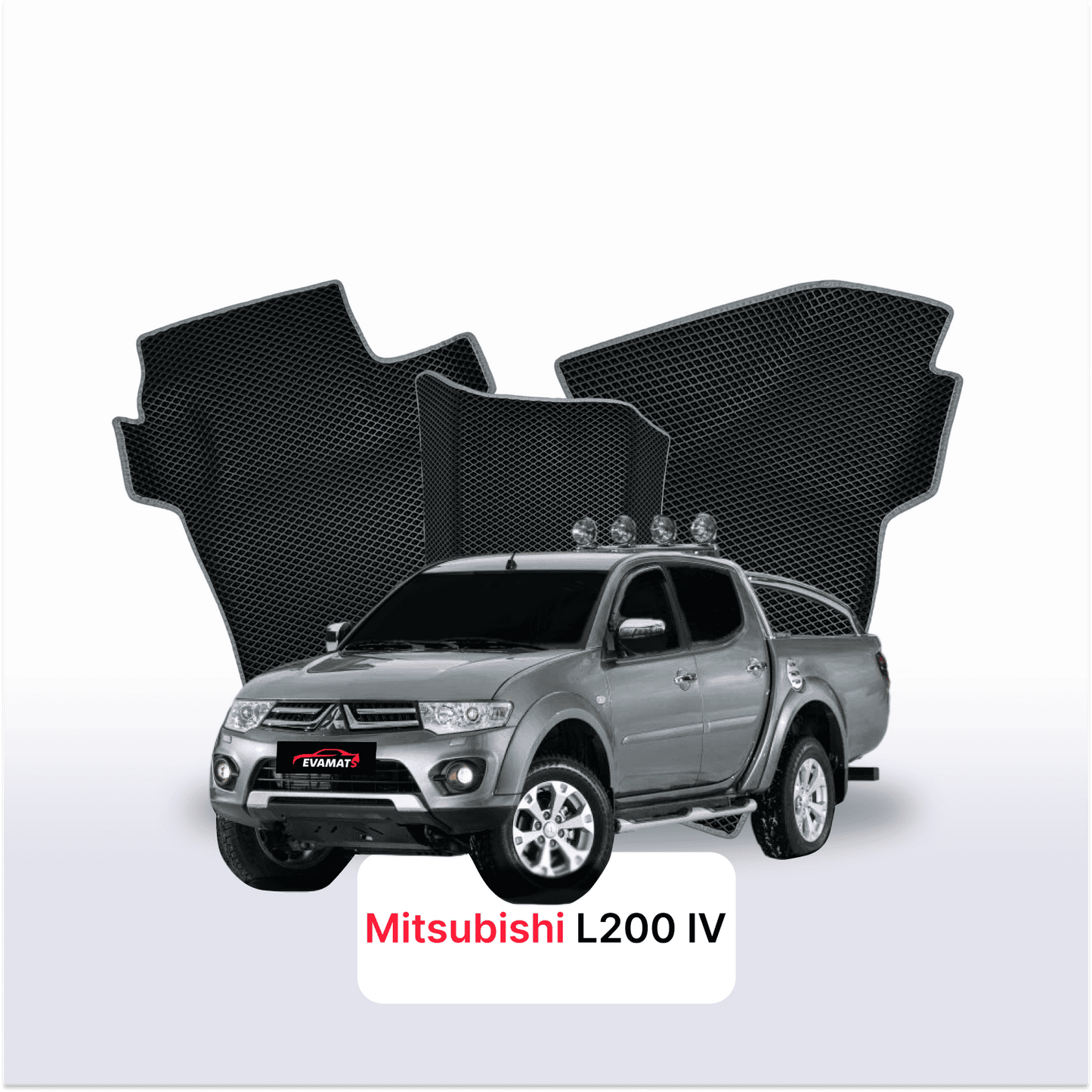 Autokoberce EVA pro Mitsubishi L200 facelift 4 gen 2011-2015 r. PICK-UP  dvojkabina