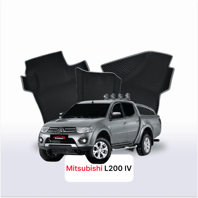 Autokoberce EVA pro Mitsubishi L200 facelift 4 gen 2011-2015 r. PICK-UP  dvojkabina
