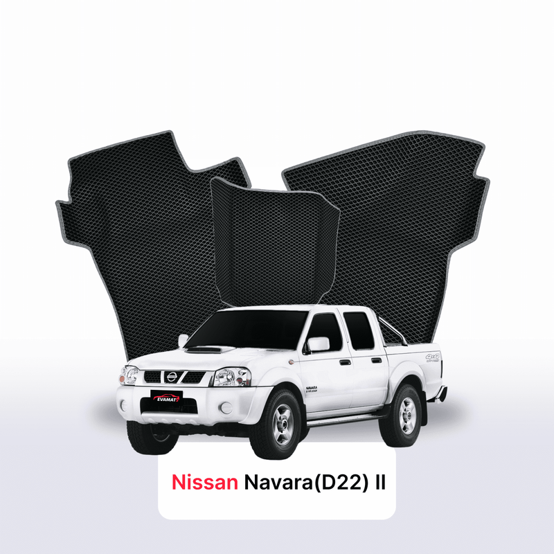 Autokoberce EVA pro Nissan Navara(D22)(Frontier) II gen 1998-2007 r. PICK-UP półtorej kabiny