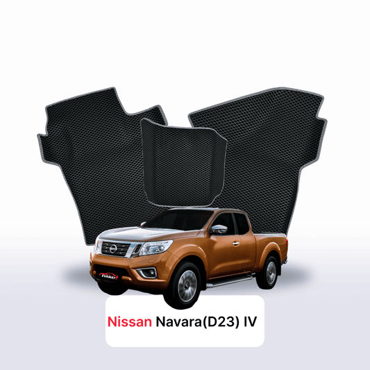 Autokoberce EVA pro Nissan Navara (D23)(Frontier) IV gen 2014-2026 r. PICK-UP półtorej kabiny
