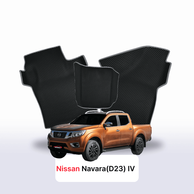 Autokoberce EVA pro Nissan Navara (D23)(Frontier) IV gen 2014-2026 r. PICK-UP dvojkabina