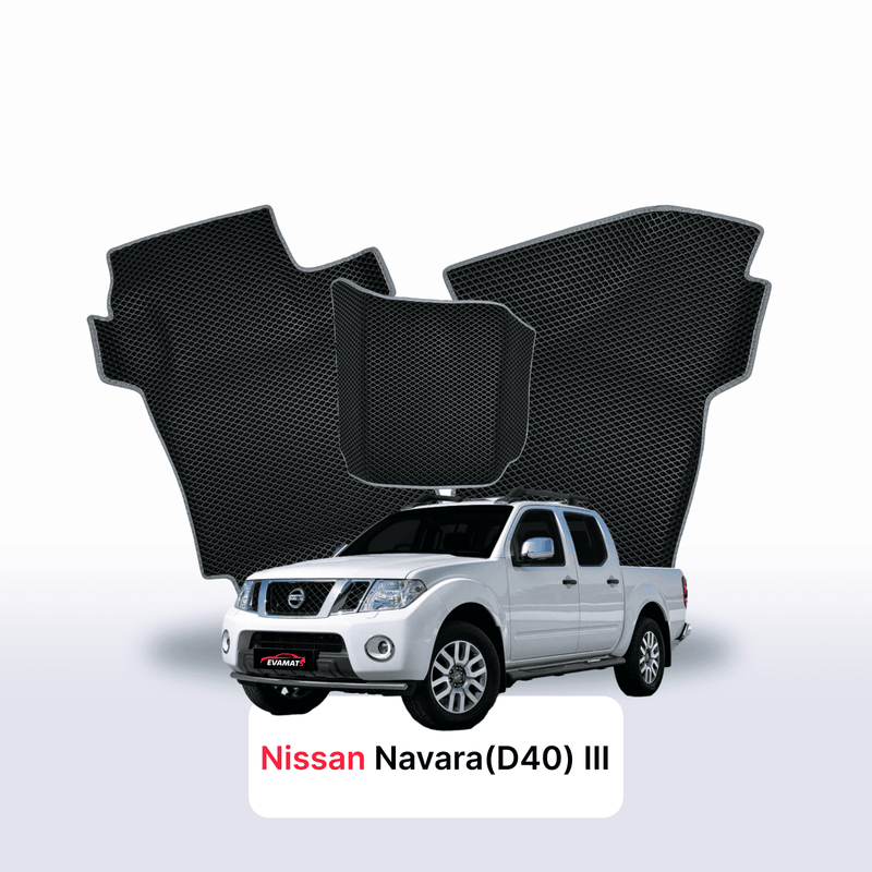 Autokoberce EVA pro Nissan Navara(D40)(Frontier) III gen 2004-2015 r. PICK-UP dvojkabina