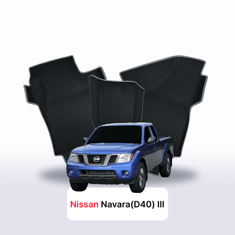Autokoberce EVA pro Nissan Navara (D40)(Frontier) III gen 2004-2015 r. PICK-UP półtorej kabiny
