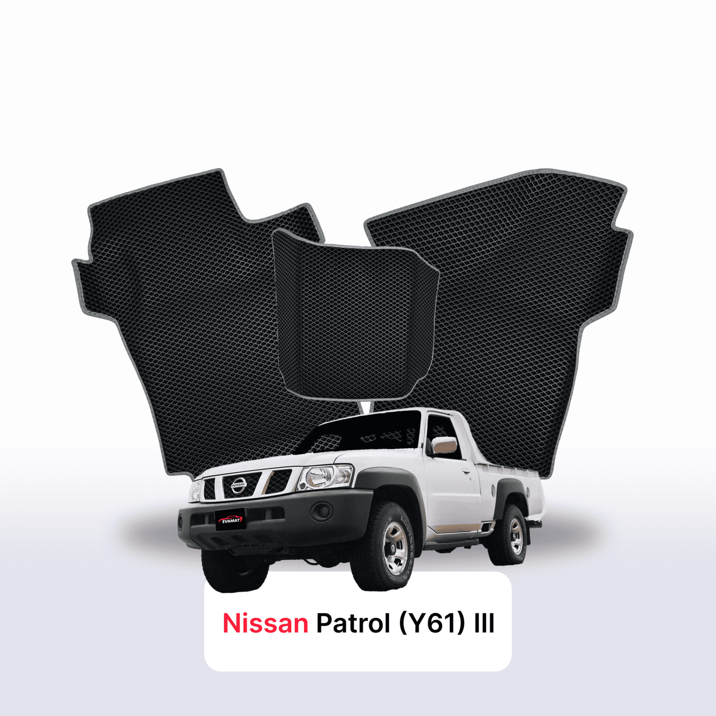 Autokoberce EVA pro Nissan Patrol(Y61) III gen 1997-2014 r. PICK-UP jednokabina
