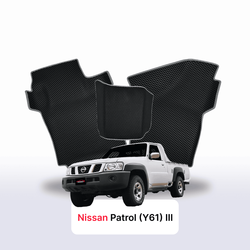 Autokoberce EVA pro Nissan Patrol(Y61) III gen 1997-2014 r. PICK-UP jednokabina