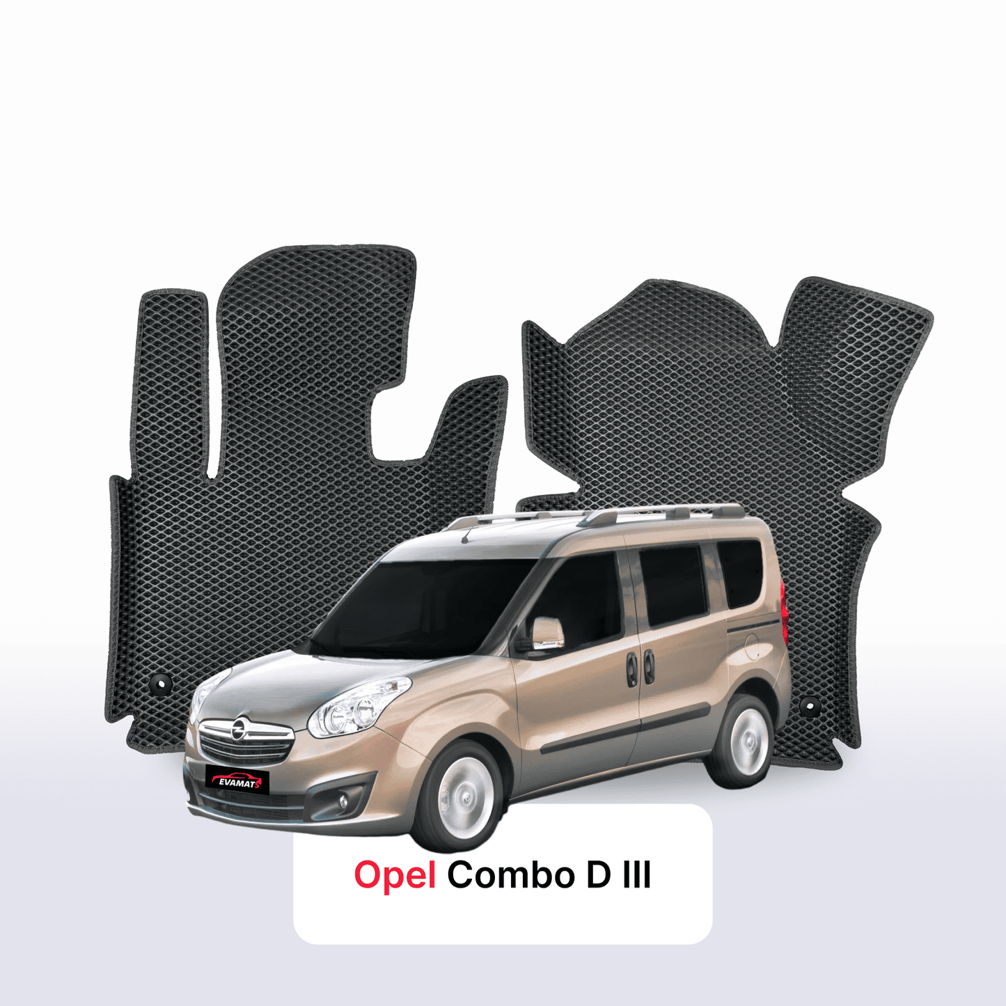 Autokoberce EVA pro Opel Combo D 3 gen 2011-2017 r. MINIVAN SWB