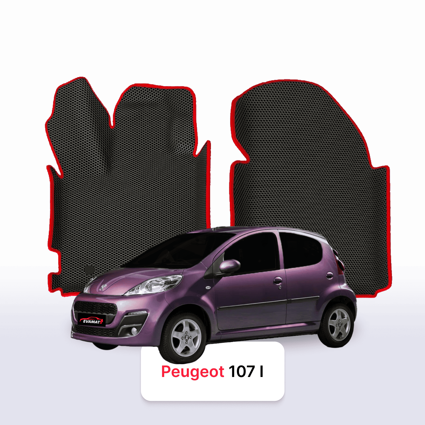 Autokoberce EVA pro Peugeot 107(MT) 1 gen 2005-2014 r. HATCHBACK 5 dveří