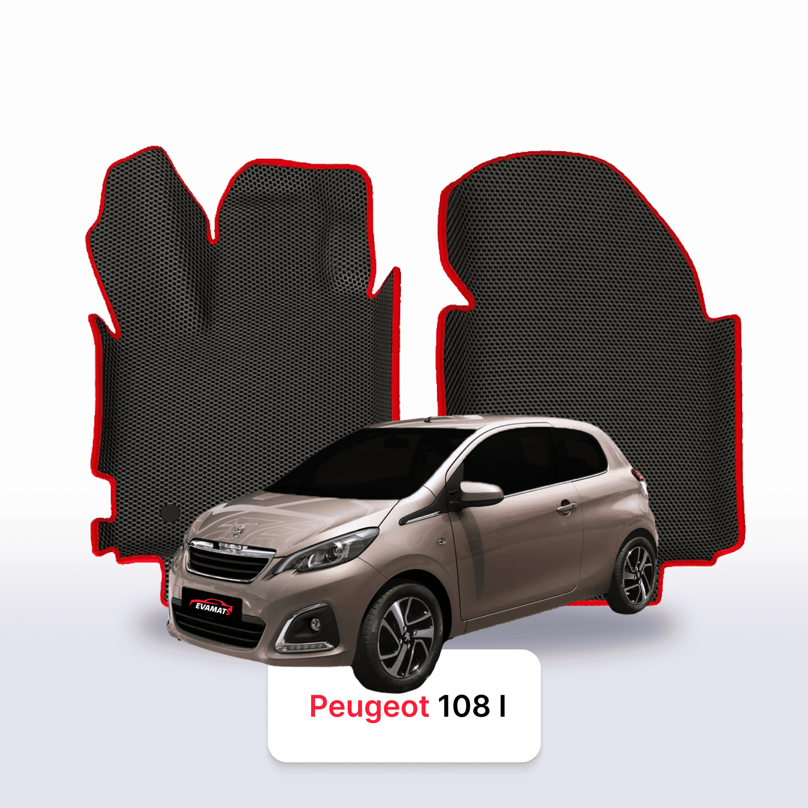 Autokoberce EVA pro Peugeot 108 1 gen 2014-2021 r. HATCHBACK 3 dveře