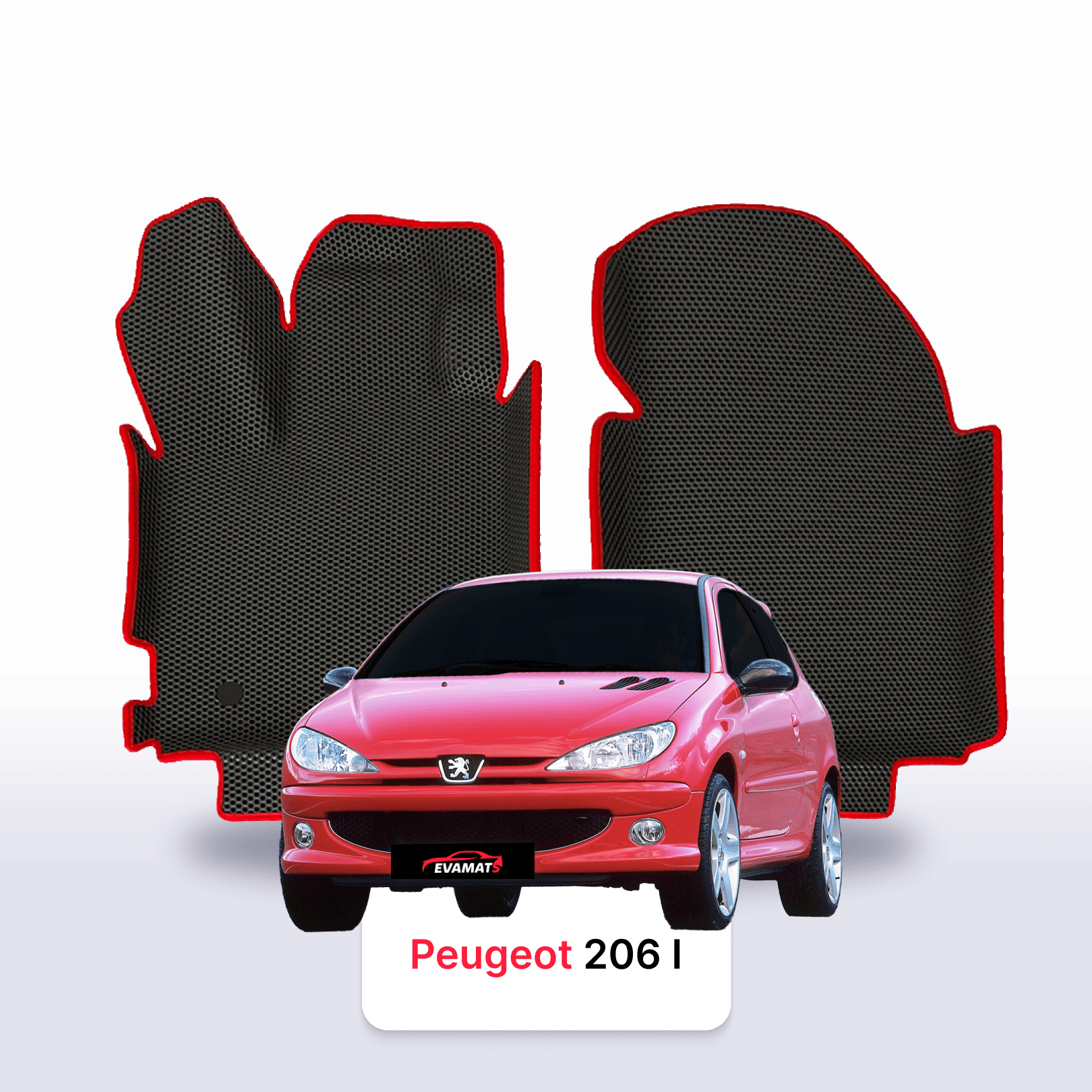 Autokoberce EVA pro Peugeot 206(MT) 1 gen 1998-2012 r. HATCHBACK 3 dveře