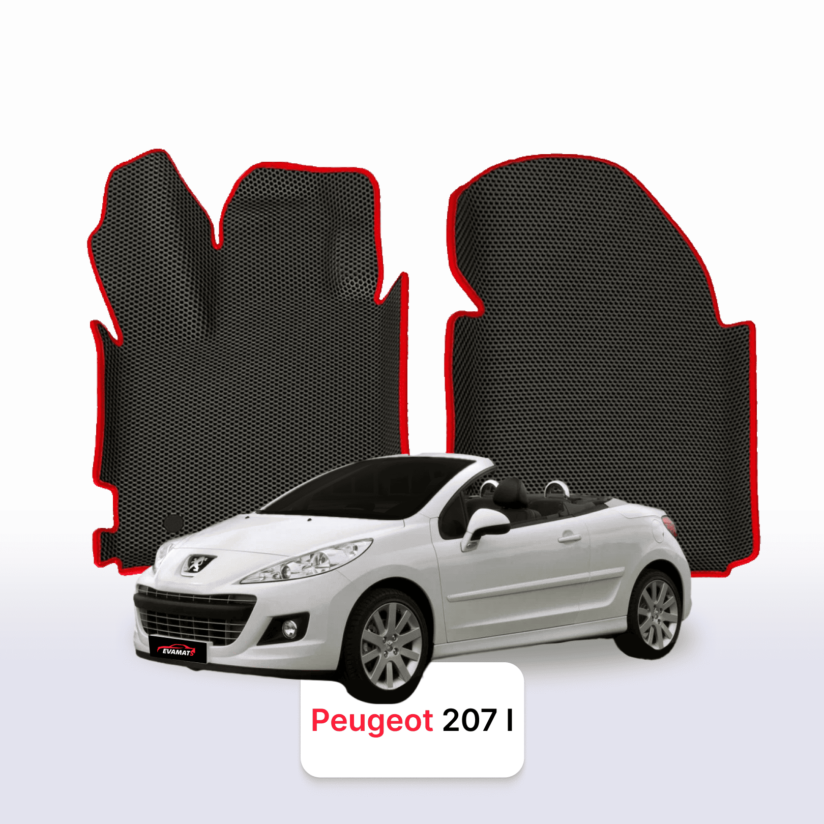 Autokoberce EVA pro Peugeot 207(MT) 1 gen 2006-2015 r. KABRIOLET