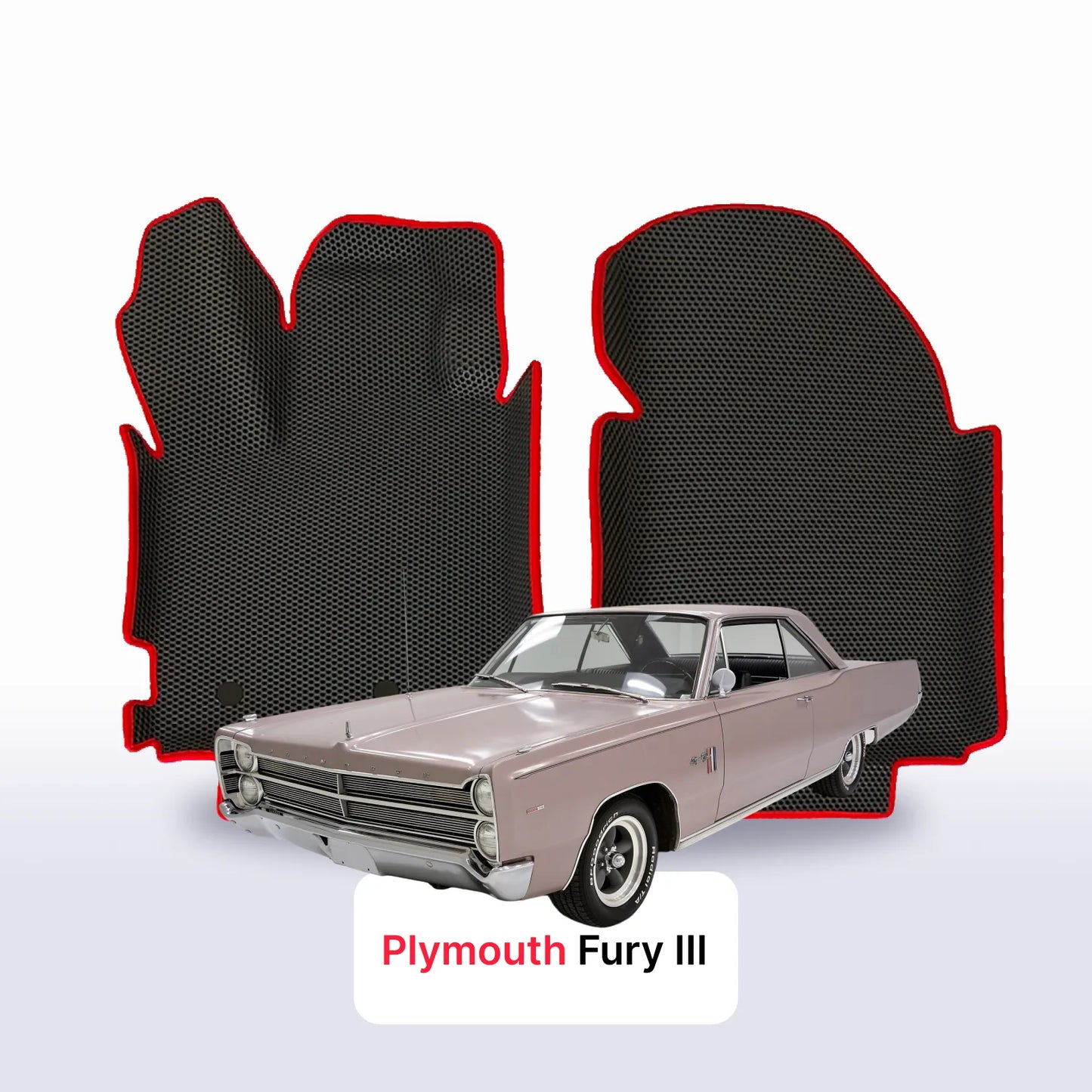 Autokoberce EVA pro Plymouth Fury 3 gen 1967-1968 r. SPORT KUPÉ