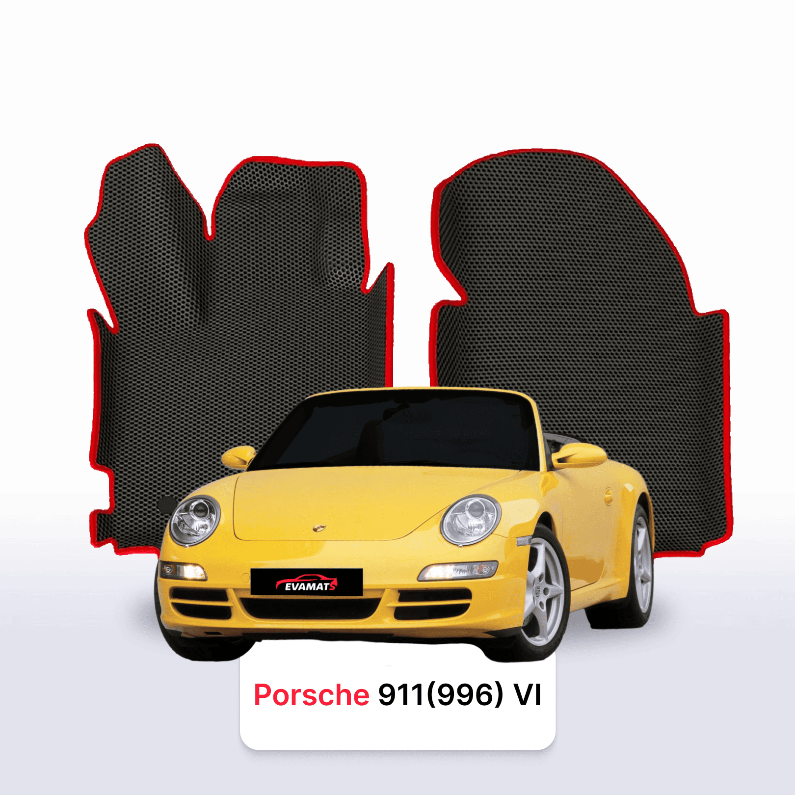 Autokoberce EVA pro Porsche 911(997) 6 gen 2004-2012 r. KABRIOLET
