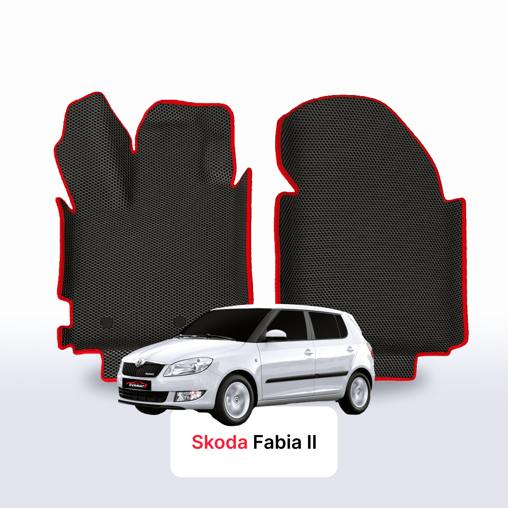 Autokoberce EVA pro Skoda Fabia 2 gen 2007-2014 r. HATCHBACK5 dveří