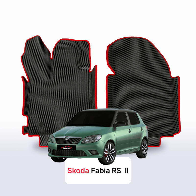 Autokoberce EVA pro Skoda Fabia RS 2 gen 2010-2014 r. HATCHBACK 5 dveří
