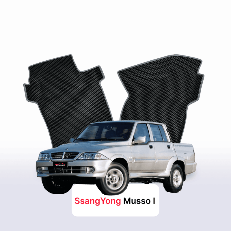 Autokoberce EVA pro SsangYong Musso 1 gen 1998-2006 r. PICK-UP dvojkabina