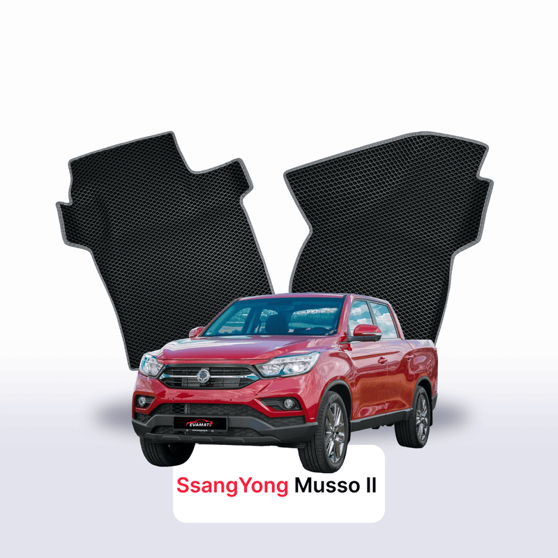 Autokoberce EVA pro SsangYong Musso 2 gen 2018-2028 r. PICK-UP dvojkabina