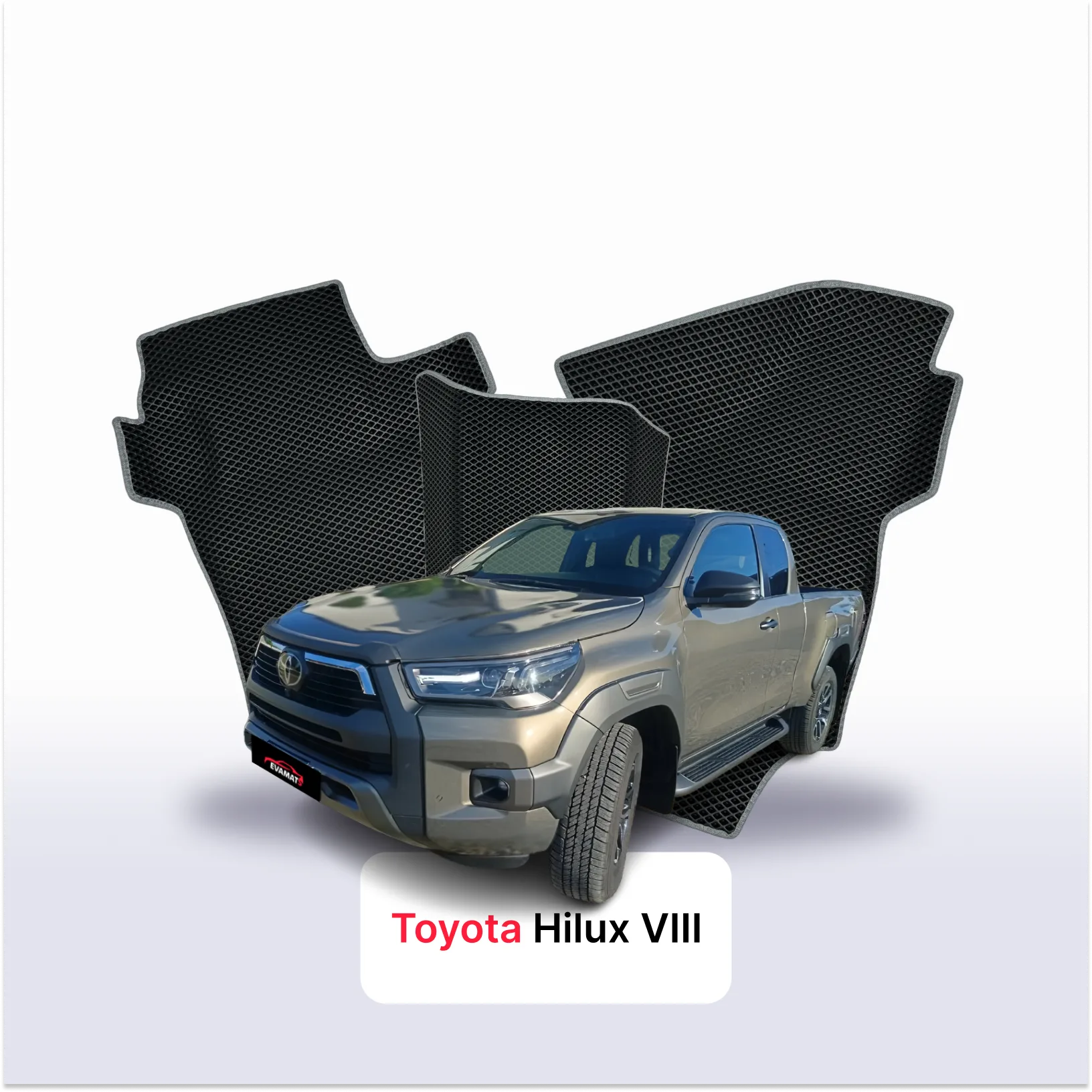 Autokoberce EVA pro Toyota Hilux 8 gen 2015-2026 r. PICK-UP półtorej kabiny