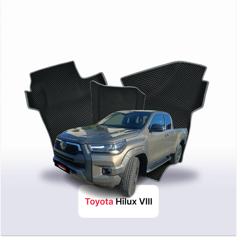 Autokoberce EVA pro Toyota Hilux 8 gen 2015-2026 r. PICK-UP półtorej kabiny