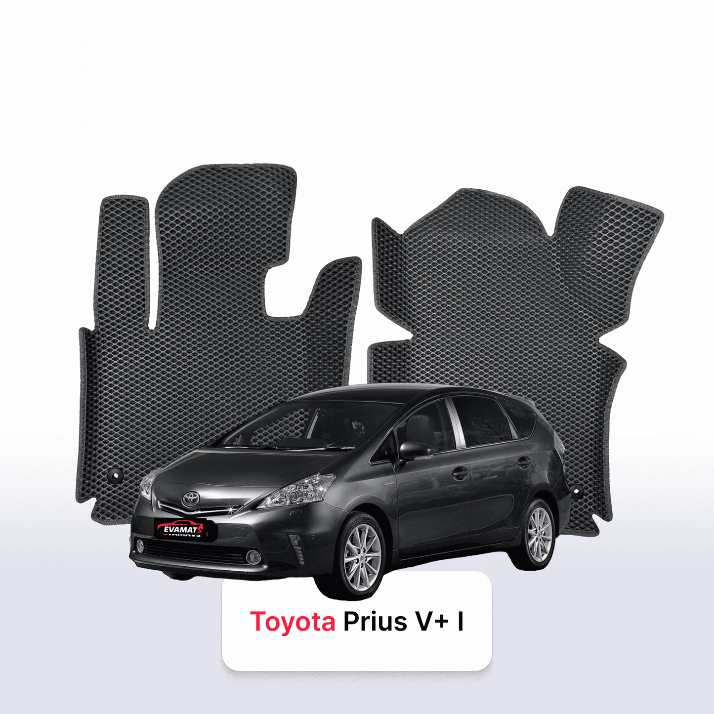 Autokoberce EVA pro Toyota Prius v+ 1 gen 2011-2014 r. MINIVAN