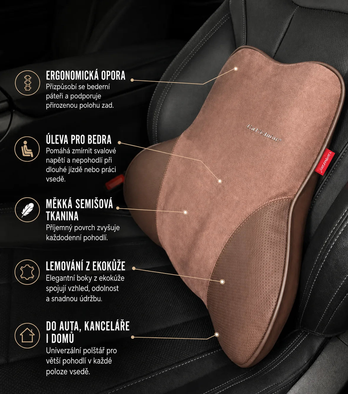 Ergonomický bederní polštář - obrázek 2