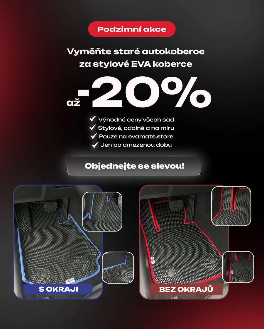 Podzimní akce: sleva až 20 % na EVA autokoberce