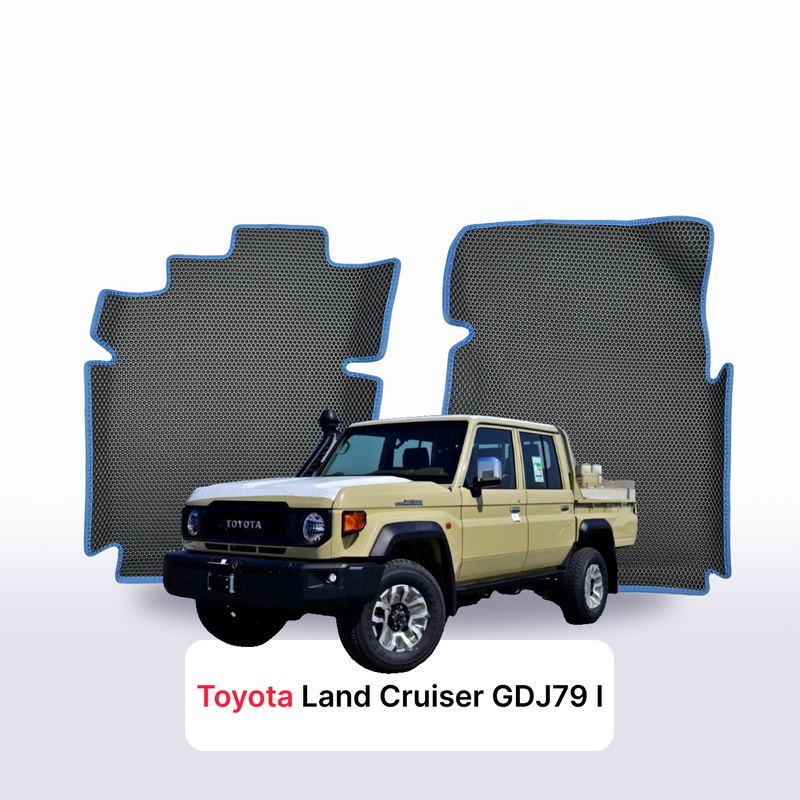 Autokoberce EVA pro Toyota Land Cruiser GDJ79 z arabii 1 gen 2024-2027 r. PICK-UP DVOJKABINA